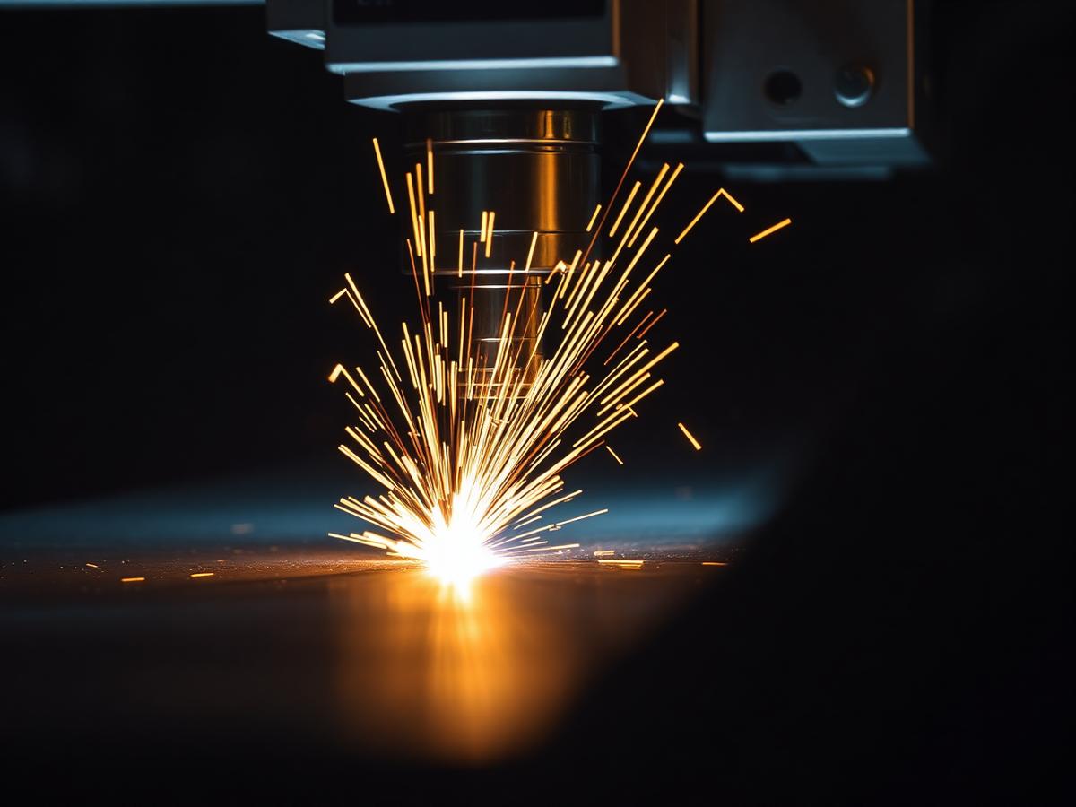 OMH CNC laser cutting station cutting stainless steel sheet